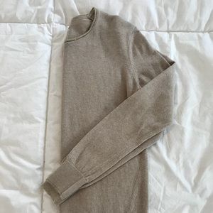Banana Republic sweater with gold trim neck line